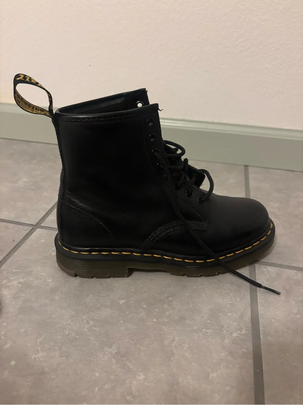 Dr. Martens Industrial Safety Work Boots Black Leather ASTM Men’s US 8 EU 41
